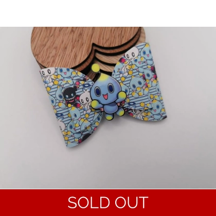 Sonic The Hedgehog Choa Single Hair Bow